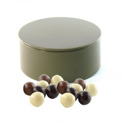 Boîte métal ronde Boules Céréales Chocolat