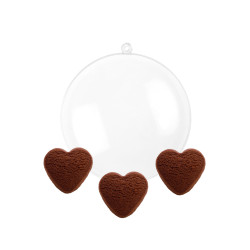 Boule de Noël Sablés Chocolat Coeur