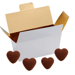 Gros Ballotin Biscuits Coeur chocolat