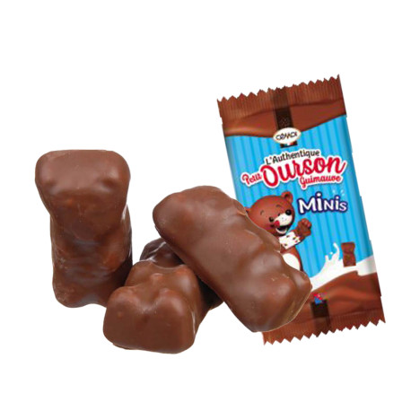 Oursons guimauve Chocolat lait x12 - Les Petits Bonheurs - Thierry