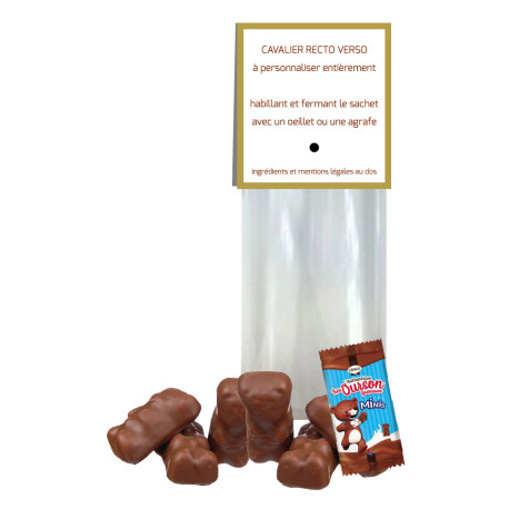 Sachet Cavalier Oursons Guimauve Chocolat