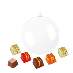 Boule de Noël Carrés Chocolat Praliné