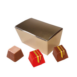 Mini Ballotin Carrés Chocolat Praliné