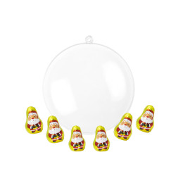 Boule de Noël Pêres Noël Chocolat Praliné