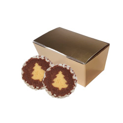 Mini Ballotin Sablés Chocolat Sapin Vanille