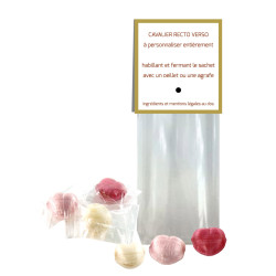 Sachet Cavalier Bonbons Fruits Coeur