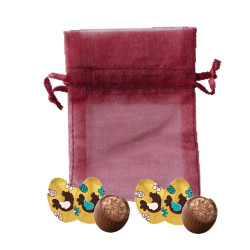 Sachet Organdi GM Oeufs Chocolat Fourrés Praliné